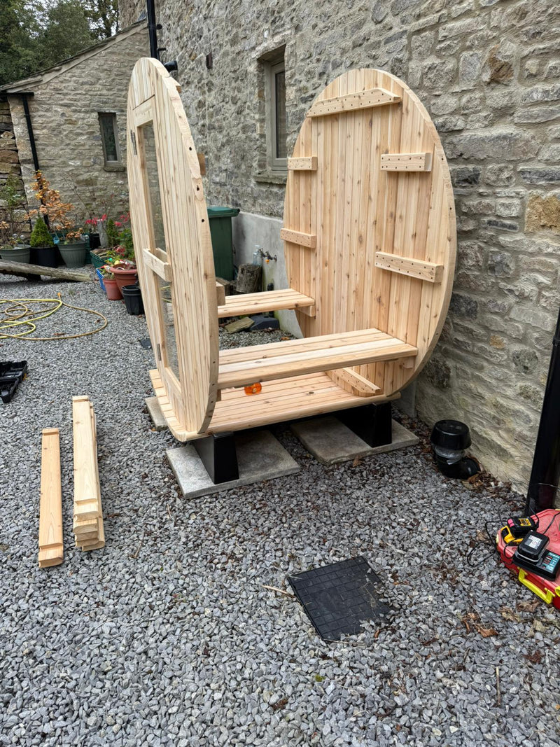 Barrel Sauna 4 ft. - Rustic