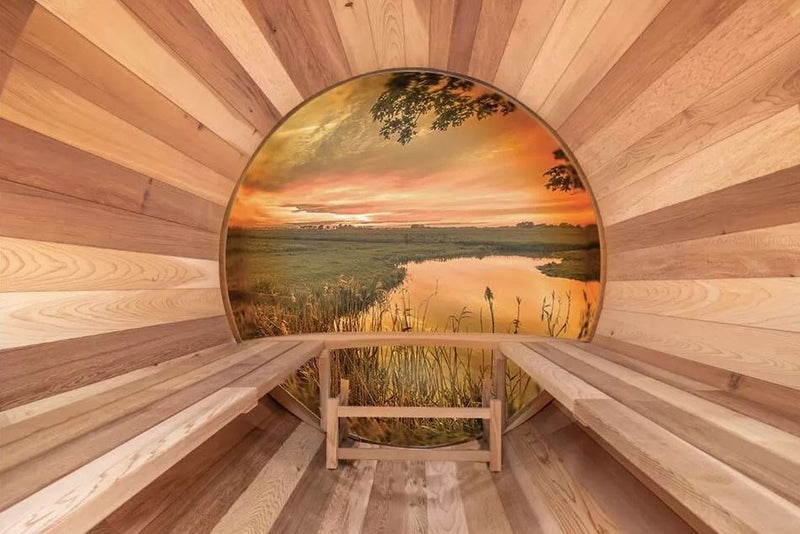 Barrel Sauna Panorama 1800