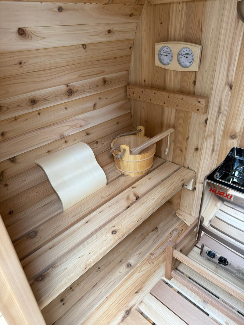 Barrel Sauna 4 ft. - Rustic
