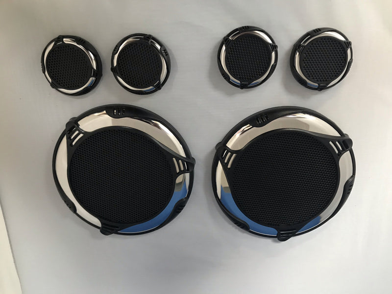 Dynasty Hot Tub Speaker Cover Grills (Stainless)