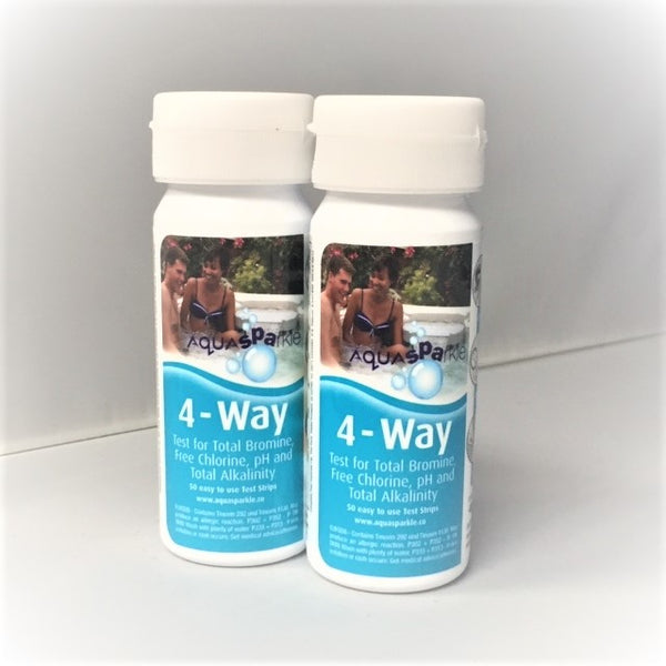 TWIN PACK of AquaSparkle 4 Way Test Strips