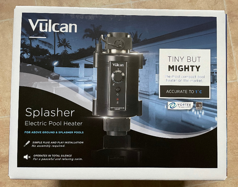 VULCAN NANO SPLASHER ALL TITANIUM POOL HEATER 3KW